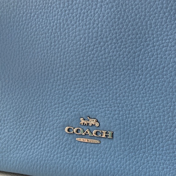 COACH Blue Leather Bag with Silver Details - Picture 2 of 11